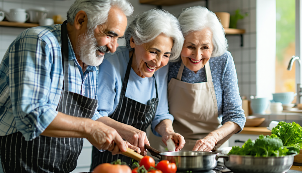 participez à nos ateliers culinaires spécialement conçus pour les seniors et redécouvrez le plaisir de cuisiner. stimulez votre mémoire et vos sens grâce au goût, dans un cadre convivial et adapté à tous.