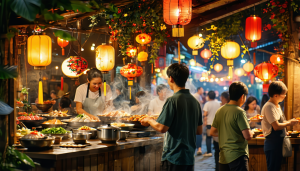 plongez au cœur des marchés nocturnes d’asie et découvrez une incroyable explosion de saveurs, de couleurs et d’ambiances uniques pour une expérience culinaire inoubliable.