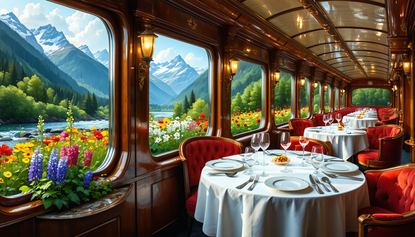 découvrez les plus beaux trains gastronomiques à travers le monde : luxe, paysages époustouflants et expériences culinaires d'exception à bord des trains les plus prestigieux.