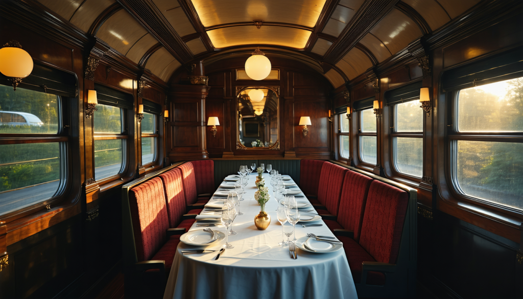 découvrez les plus beaux trains gastronomiques à travers le monde et embarquez pour un voyage culinaire inoubliable entre paysages somptueux et expériences gourmandes d'exception.