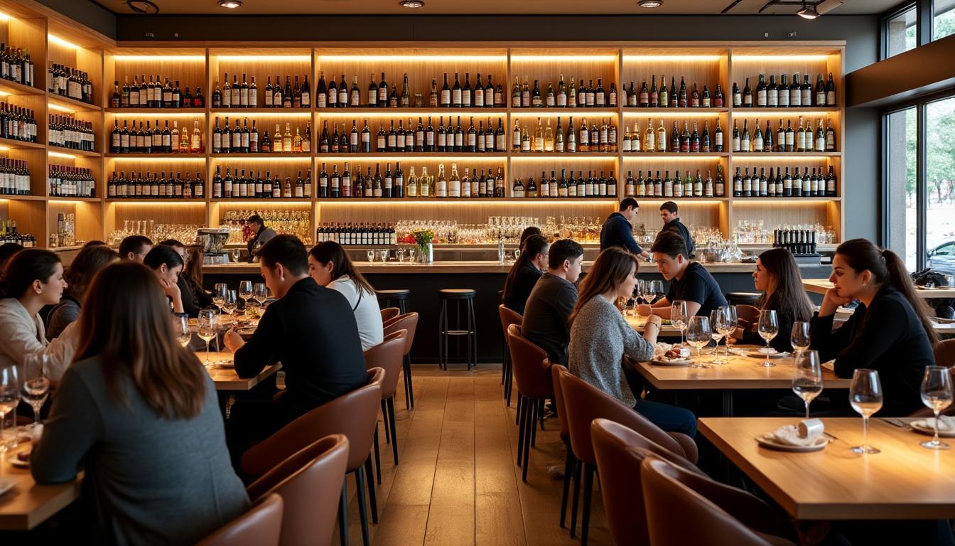 découvrez les cavistes-bars hybrides : dégustez sur place une sélection de vins et de spiritueux, accompagnés de savoureux grignotages, dans une ambiance conviviale alliant bar et cave à vin.