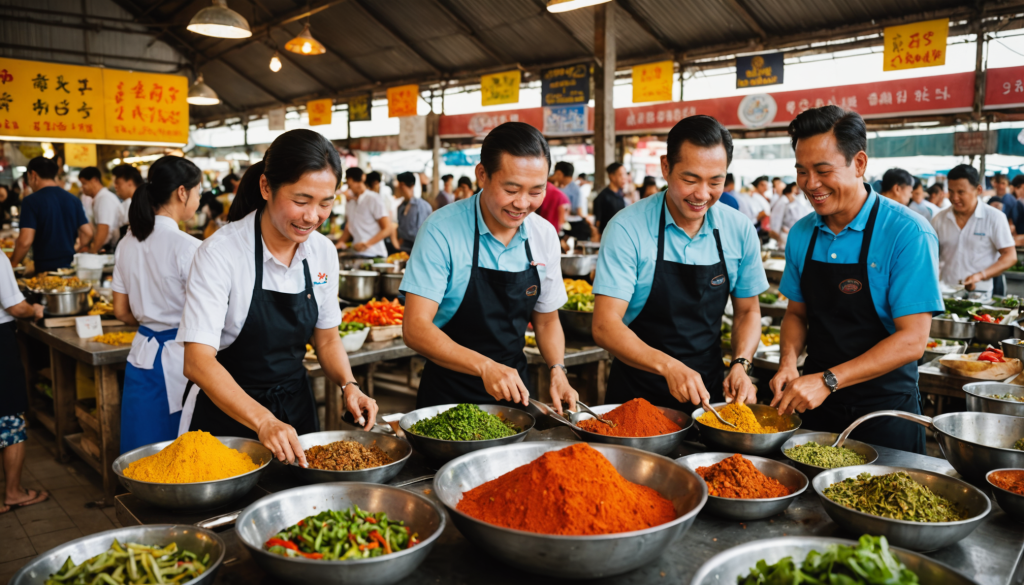 participez à un cours de cuisine unique à chonburi et explorez les marchés traditionnels pour découvrir et apprendre à utiliser des épices locales authentiques. vivez une expérience gourmande immersive en thaïlande !