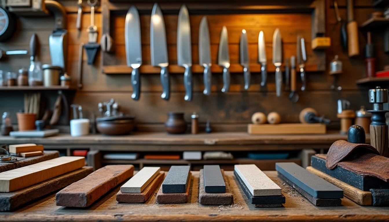 découvrez nos lieux dédiés à l’art de l’affûtage : ateliers spécialisés pour couteaux et pierres, formation personnalisée pour particuliers et professionnels, conseils d’experts pour entretenir vos outils de coupe.