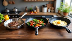 découvrez comment choisir entre poêles en inox, fonte ou antiadhésives selon vos recettes pour réussir tous vos plats avec la cuisson idéale.