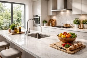 découvrez comment aménager une cuisine gourmande alliant élégance et fonctionnalité grâce aux plans de travail silestone et aux robinets grohe, pour un espace moderne et pratique.
