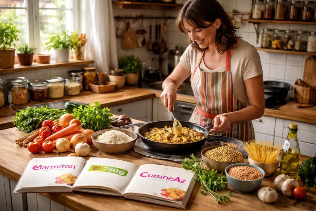 découvrez des recettes gourmandes et économiques pour cuisiner avec un budget limité grâce aux meilleures astuces et plats des sites marmiton, 750g et cuisine az.